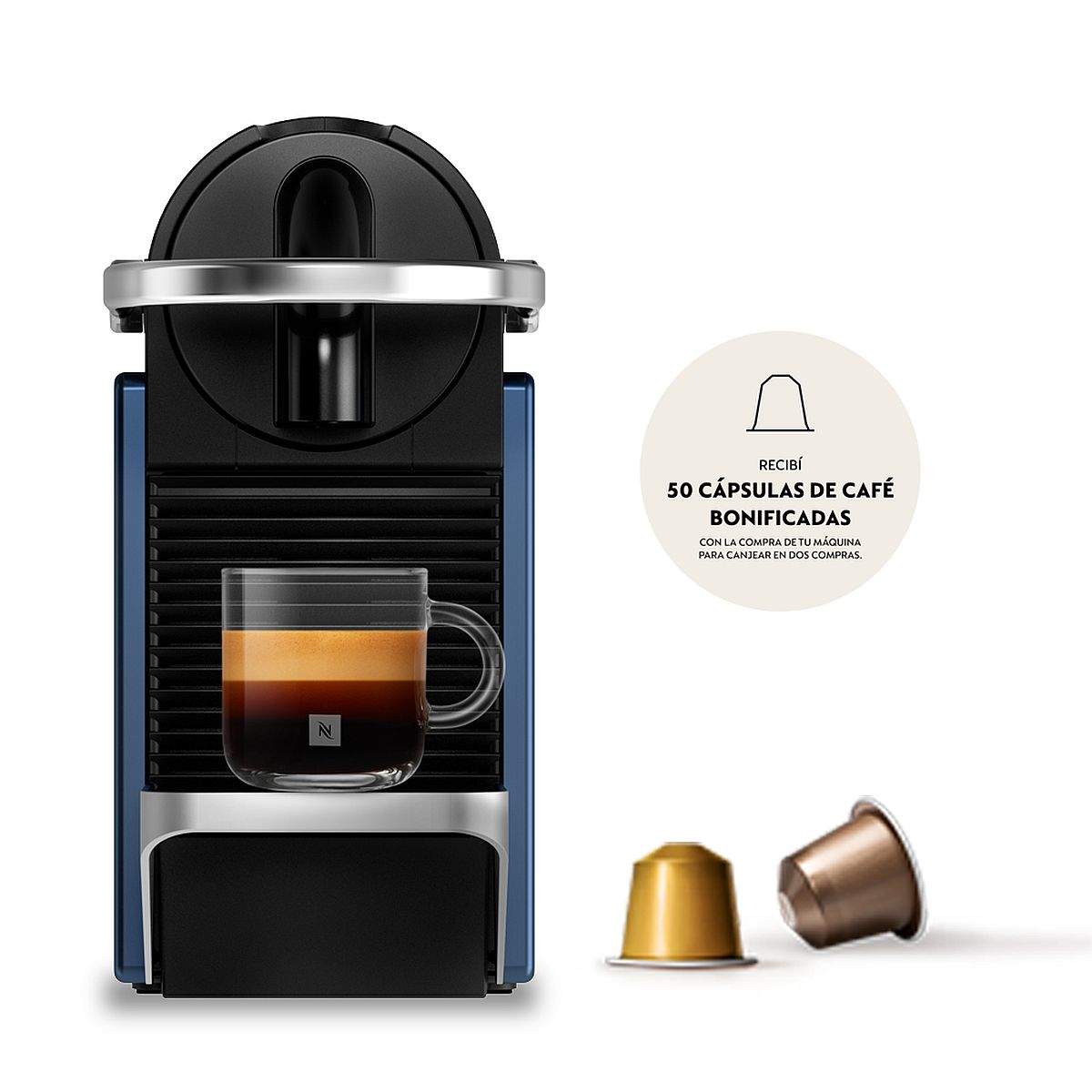 Cafetera Nespresso Pixie Blue